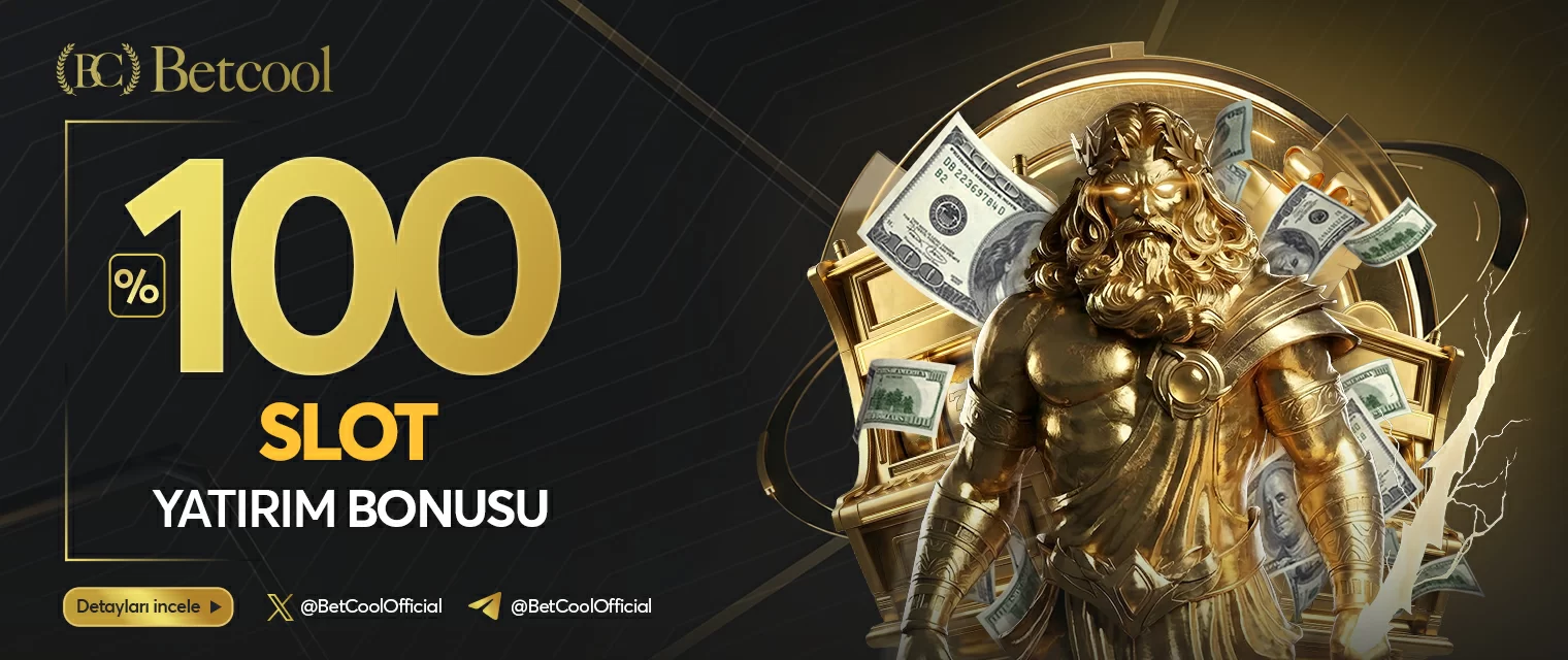 Pazartesi Çarşamba Cuma %100 slot yatırım bonusu
